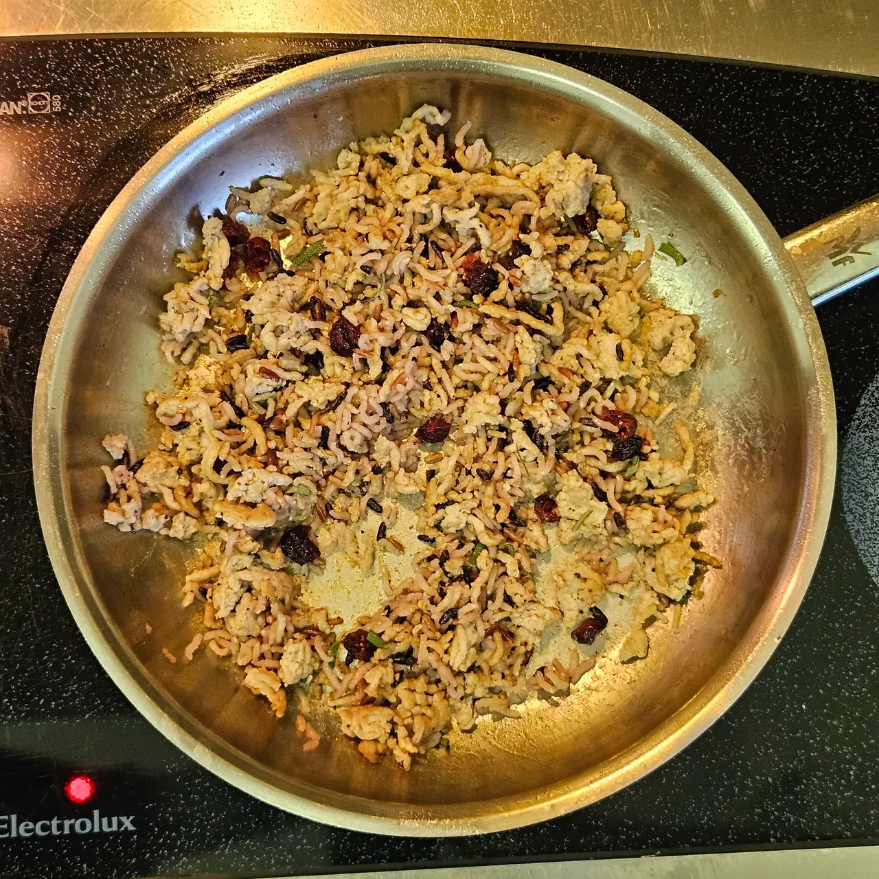 Step 4 of Turkey and Wild Rice-Basmati Stuffed Squash with Cranberries
