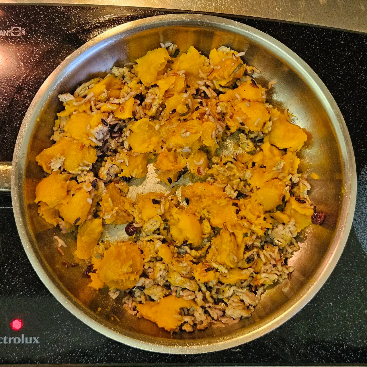 Step 5 of Turkey and Wild Rice-Basmati Stuffed Squash with Cranberries