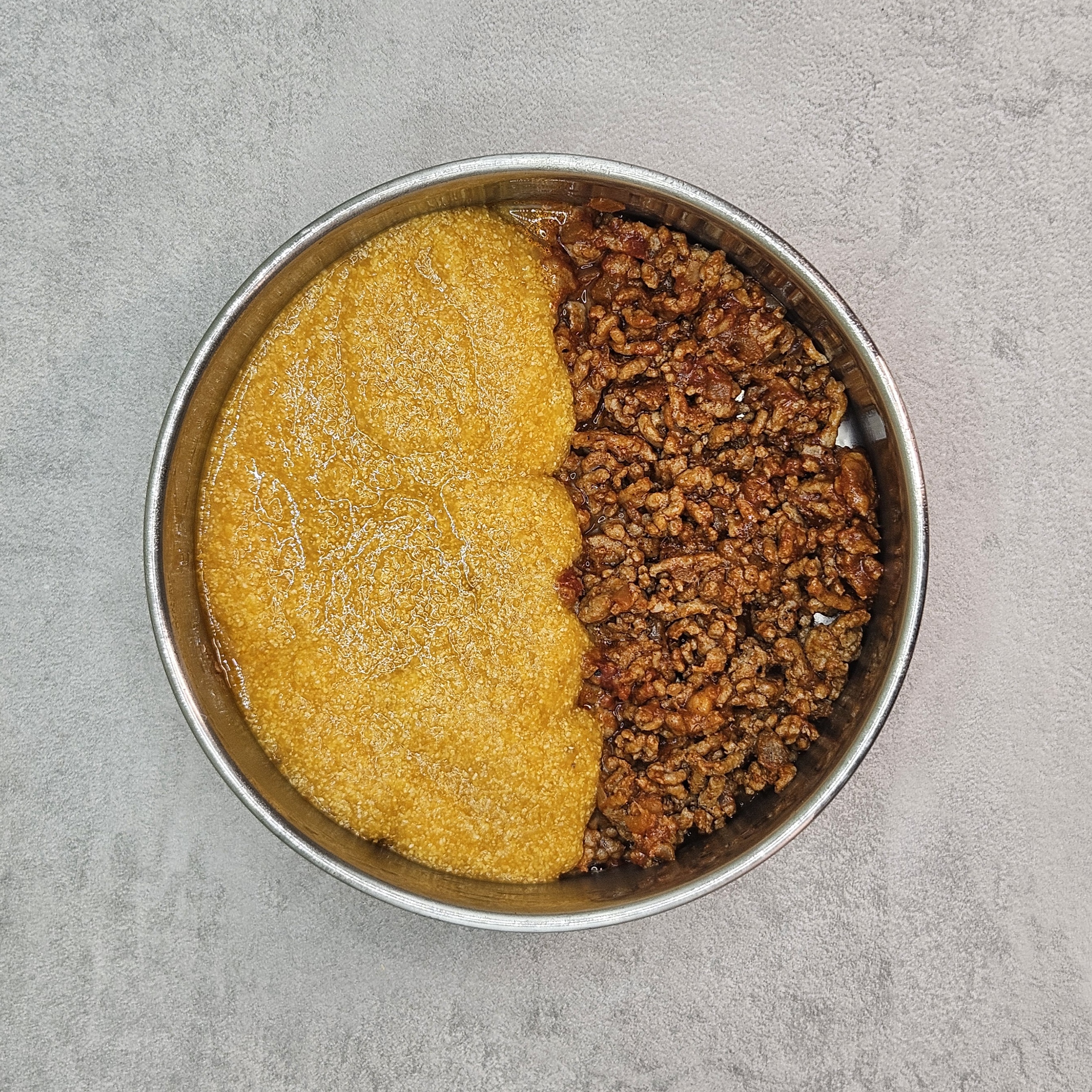 Step 6 of Spiced Beef and Pumpkin Tamal Pie Slice