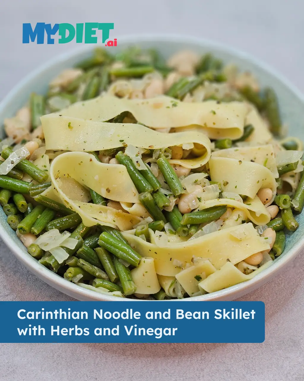 Carinthian Noodle and Bean Skillet with Herbs and Vinegar