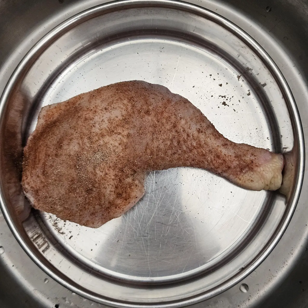 Step 3 of Hakka Salt-Baked Chicken Thigh with Scallion Ginger Dip