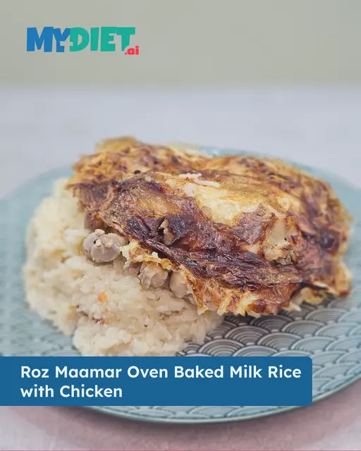 Roz Maamar Oven Baked Milk Rice with Chicken
