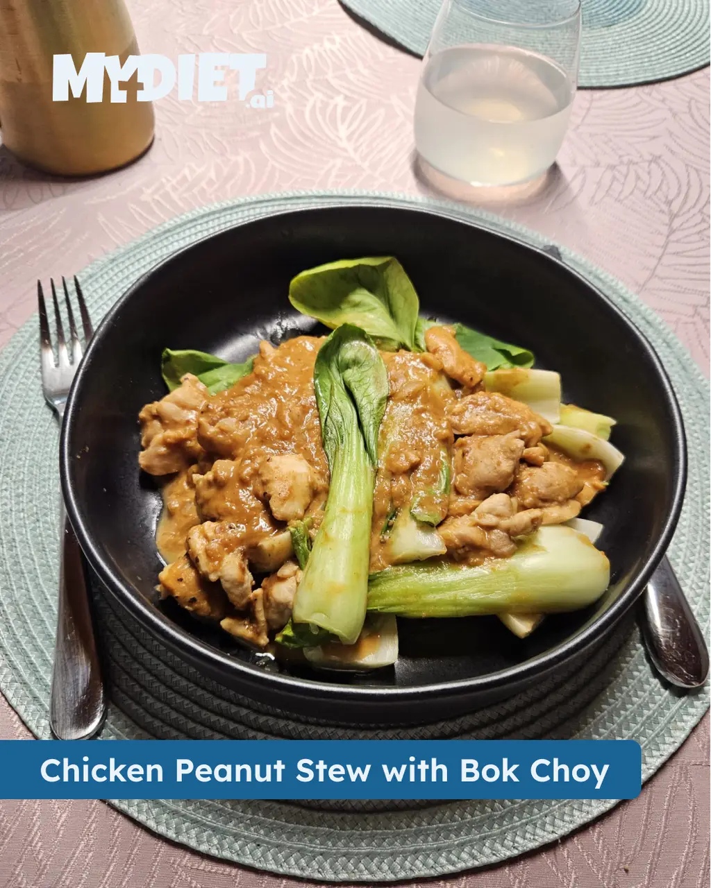 Chicken Peanut Stew with Bok Choy