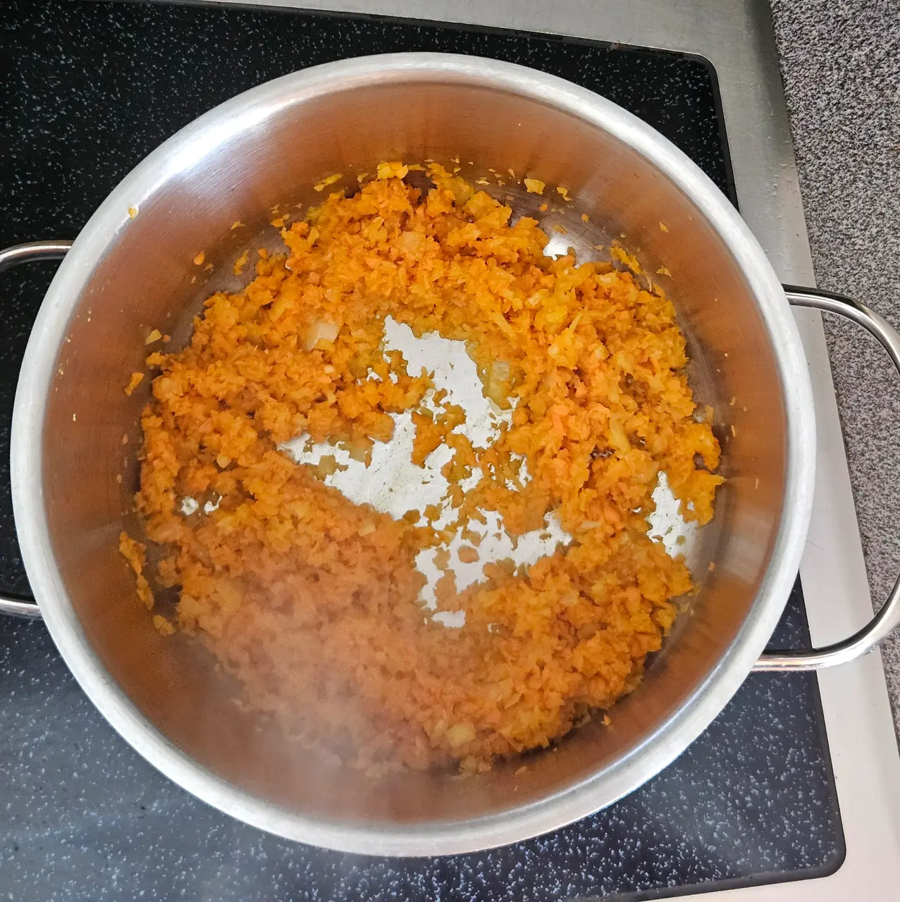 Step 1 of Creamy Yellow Split Pea Soup with Flatbread