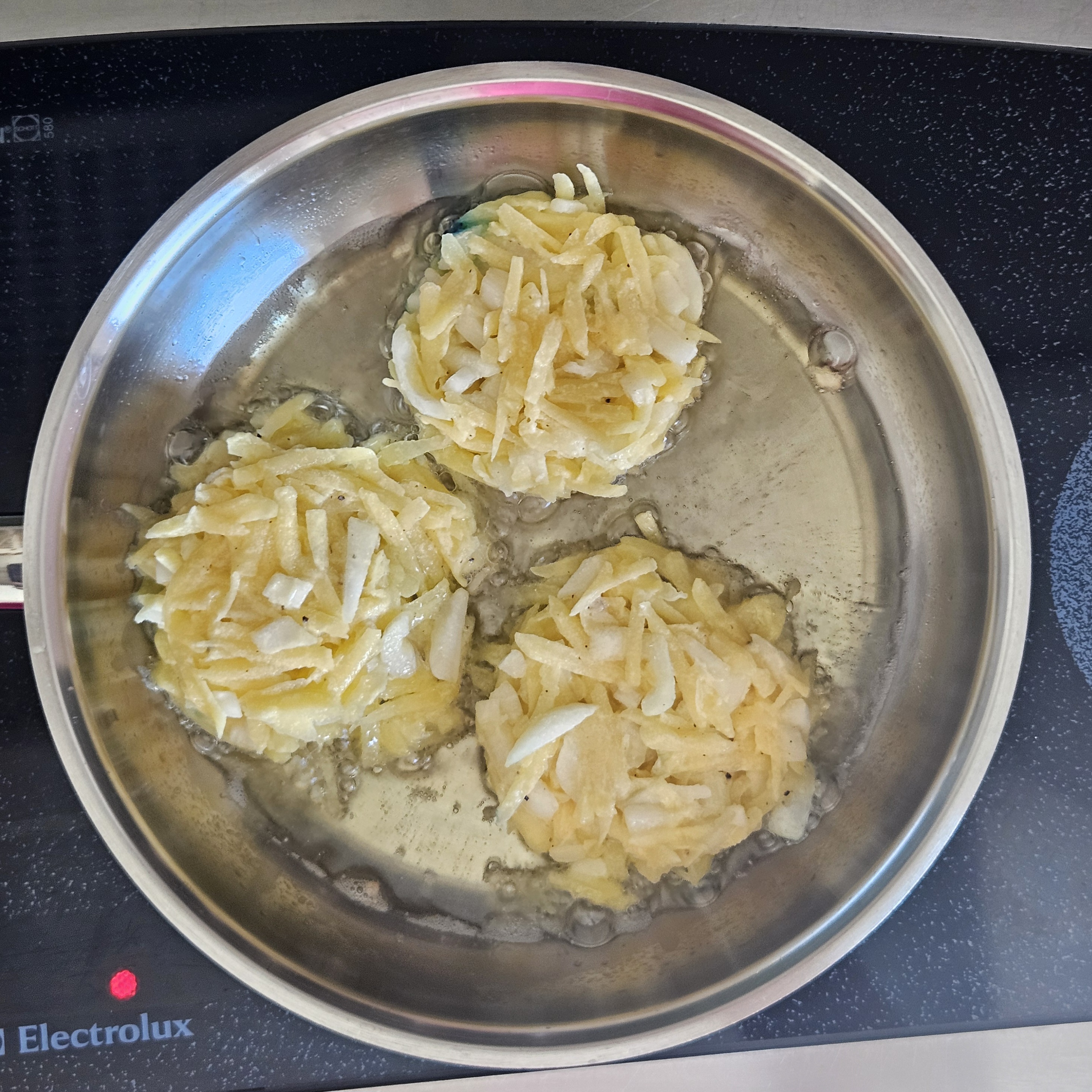 Step 3 of Potato Pancakes with Herb Quark and Smoked Salmon