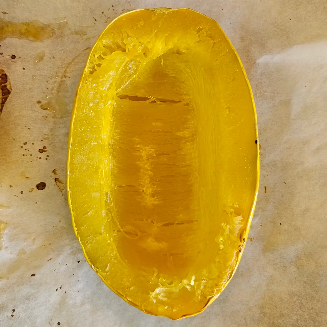 Step 1 of Smoky Mediterranean Spaghetti Squash with Minced Turkey and Vegetables