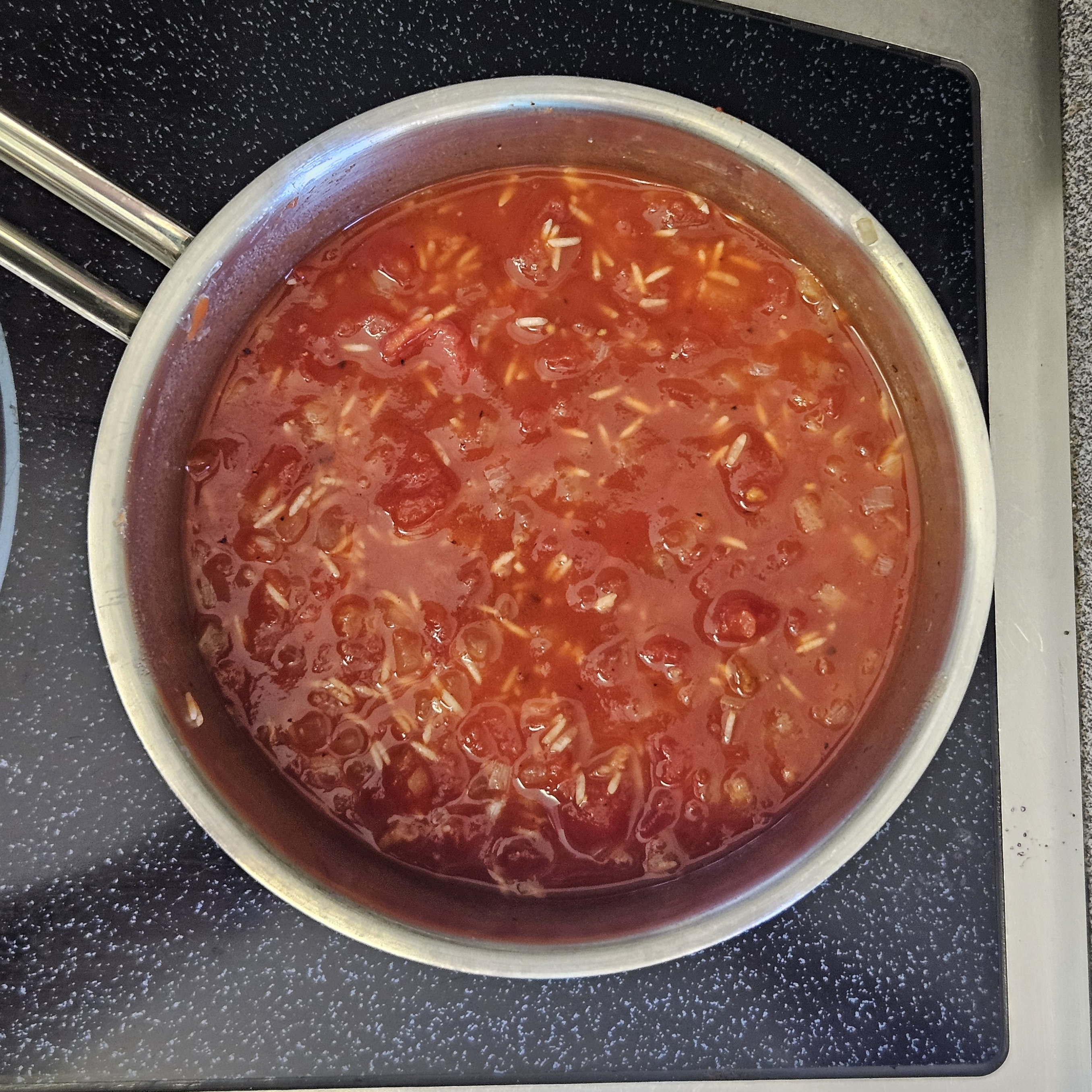 Step 3 of Tomato Rice with Seared Tuna and Herb Oil