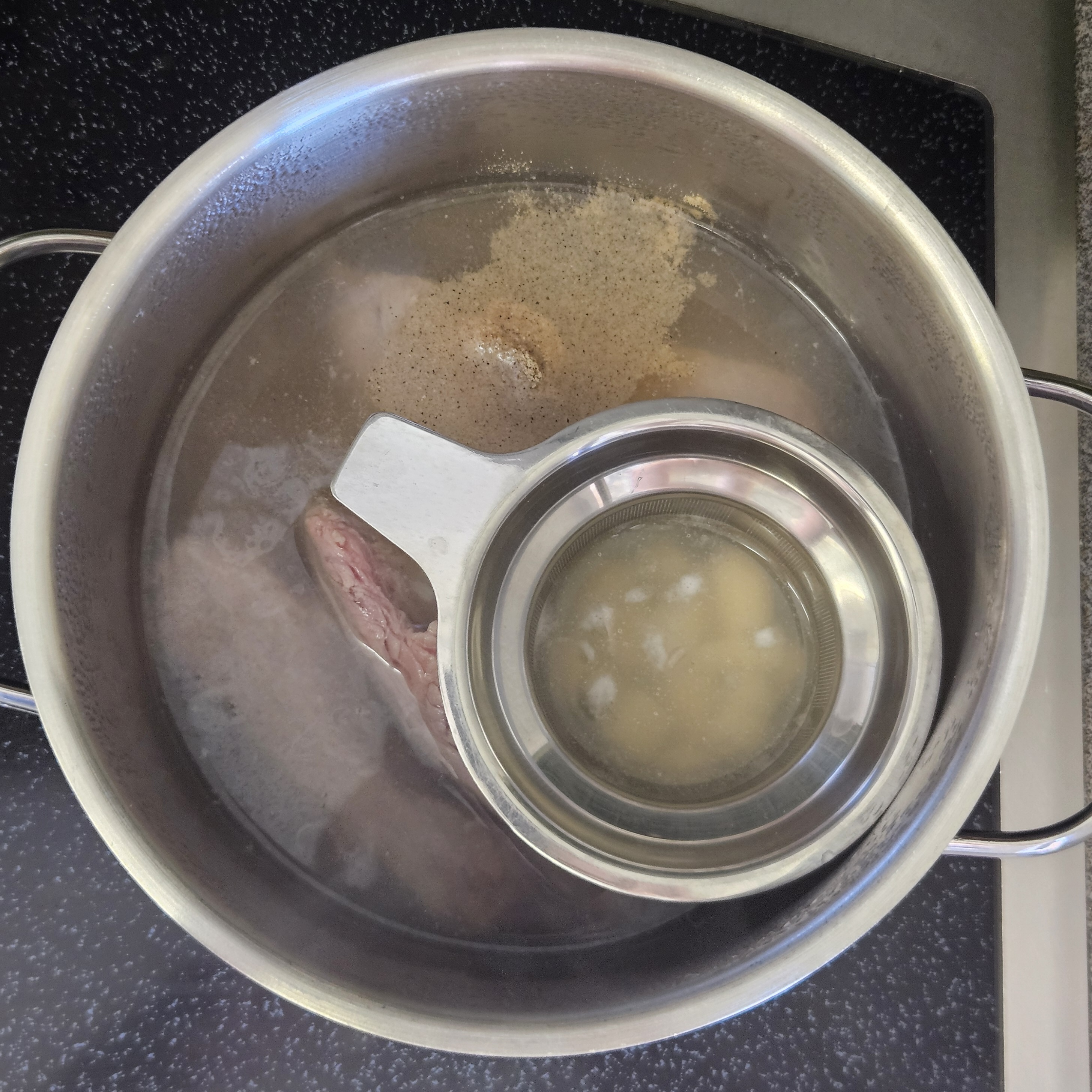 Step 1 of Bak Kut Teh Pepper Garlic Pork Ribs Soup with Rice