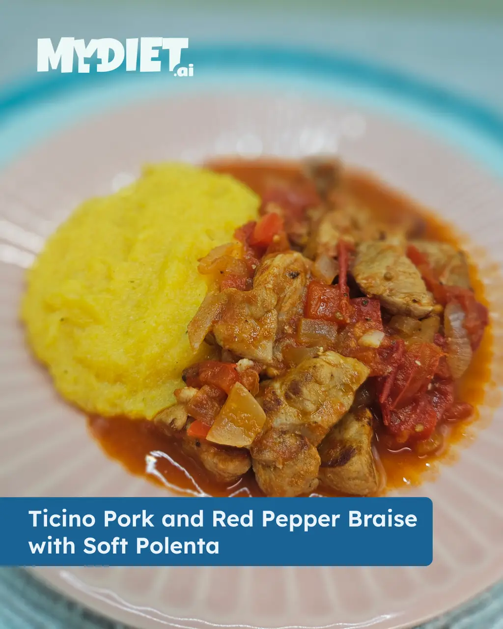Ticino Pork and Red Pepper Braise with Soft Polenta
