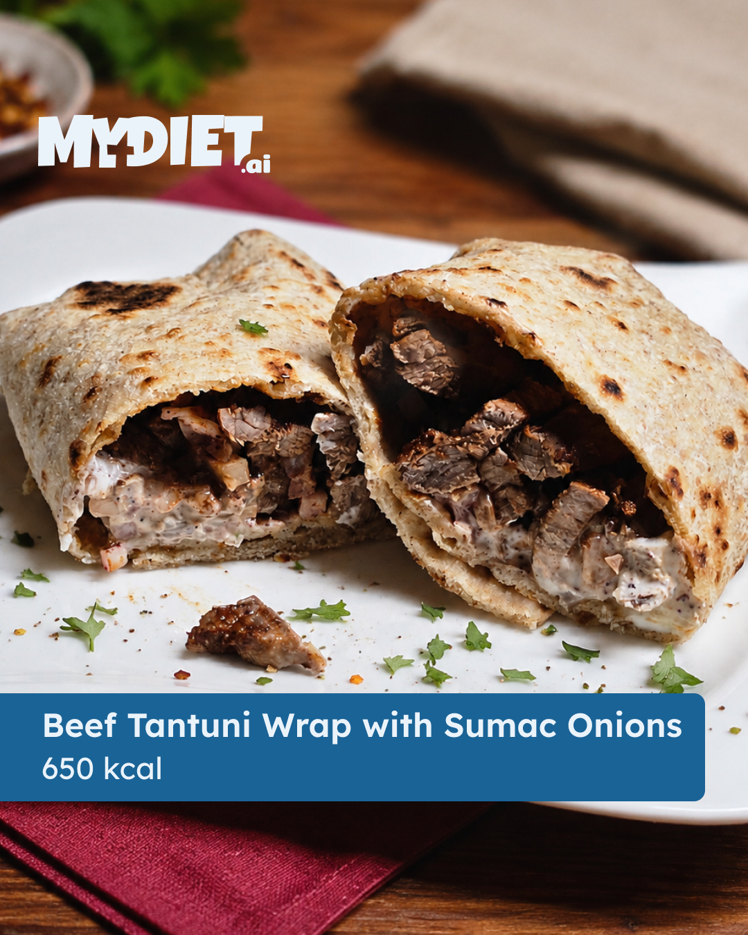 Beef Tantuni Wrap with Sumac Onions