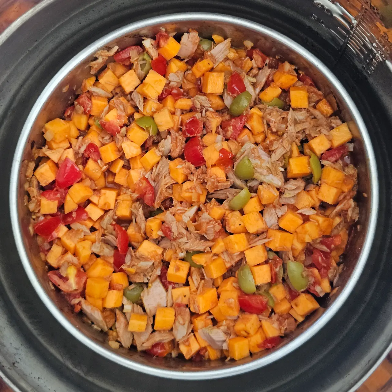 Step 4 of Cape Verdean Tuna and Sweet Potato Stew